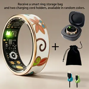 Upgraded Version Of A Smart Ring Suitable for Both Men And Women, Featuring A Pedometer, Monitoring, Calorie Tracking, And Sleep Monitoring Capabilities. It Supports Both iPhone And Android Devices. A Perfect Gift for Family And Friends.