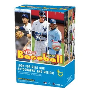 2022 Topps Heritage Baseball: Single Pack From Blaster Box - Officially Licensed MLB Baseball Trading Cards