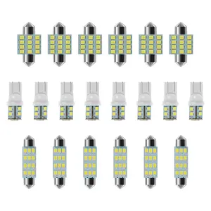 20Counts Interior Car Lights, Super Bright White Dome Map Tail Cab Lights Bulb Kit Set , T10 31mm 42mm  LED Bulb for Your Trucks Width Lamp