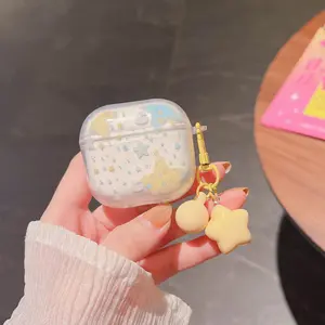 Creative Cute DIY AirPods Pro 3 Case, Compatible with AirPods 1/2/3/AirPods 4, Transparent Protective Cover Accessories