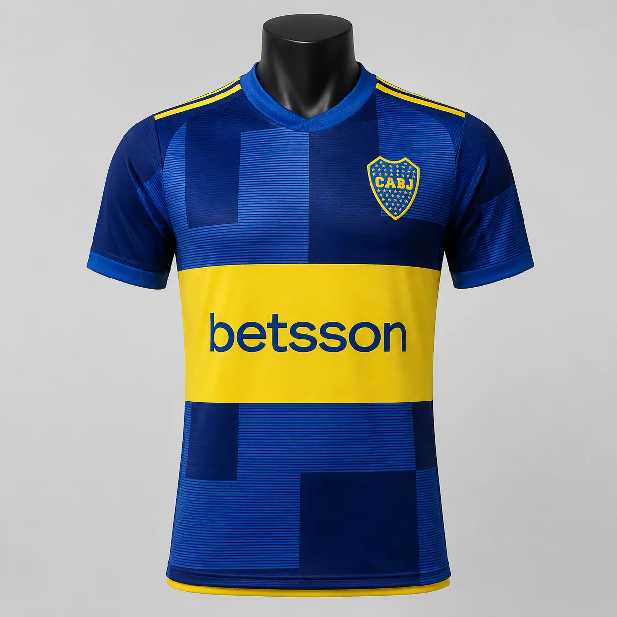 [Hot Sale] - Boca Juniors 2023-24 Home Soccer Jersey - Full Print Logo