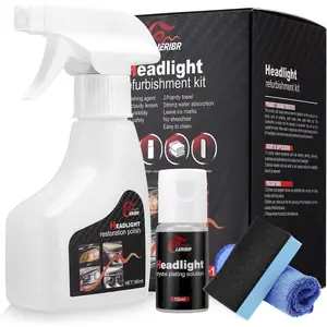 Automotive Headlamp Restoration Fluid for Oxidized Headlights Headlight Refurbishment Kit Professional Car Headlamp Cleaner with Refurbishing Agent