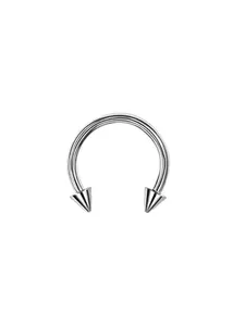 G23 Titanium Internally Threaded Horseshoe Barbell, Tragus Cartilage Helix Earring, 16g Nose Hoop Lip Ring, Punk Style Jewelry, Titanium Nose Hoops