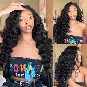 [WEAR GO HALF WIG] Wavymy Invisible Hairline Upgrade Drawstring Half Wig Kinky Straight Flip Over Wig For Beginner, 100% Virgin, 3 In 1 Fit for 3 Hairstyles