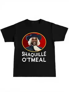 Funny Shaquille O'neal Celebrity Sound-Alike T-Shirt, Fanwear/hipster Men, Gym Street, Friend Gathering, Casual Long Sleeve
