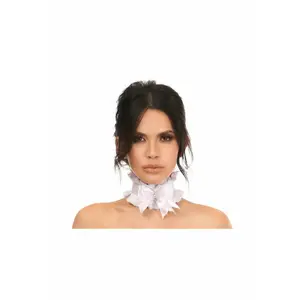Kitten Collection White/White Lace Choker