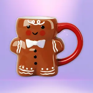 14.5 fl oz Christmas Figural Gingerbread Man Mug - Wonrshop ™