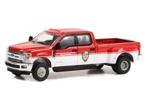 2019 Ford F-350 Dually - Houston Fire Department Public Affairs Texas (Dually Drivers Series 11) Diecast 1:64 Scale Model - Greenlight 46110D