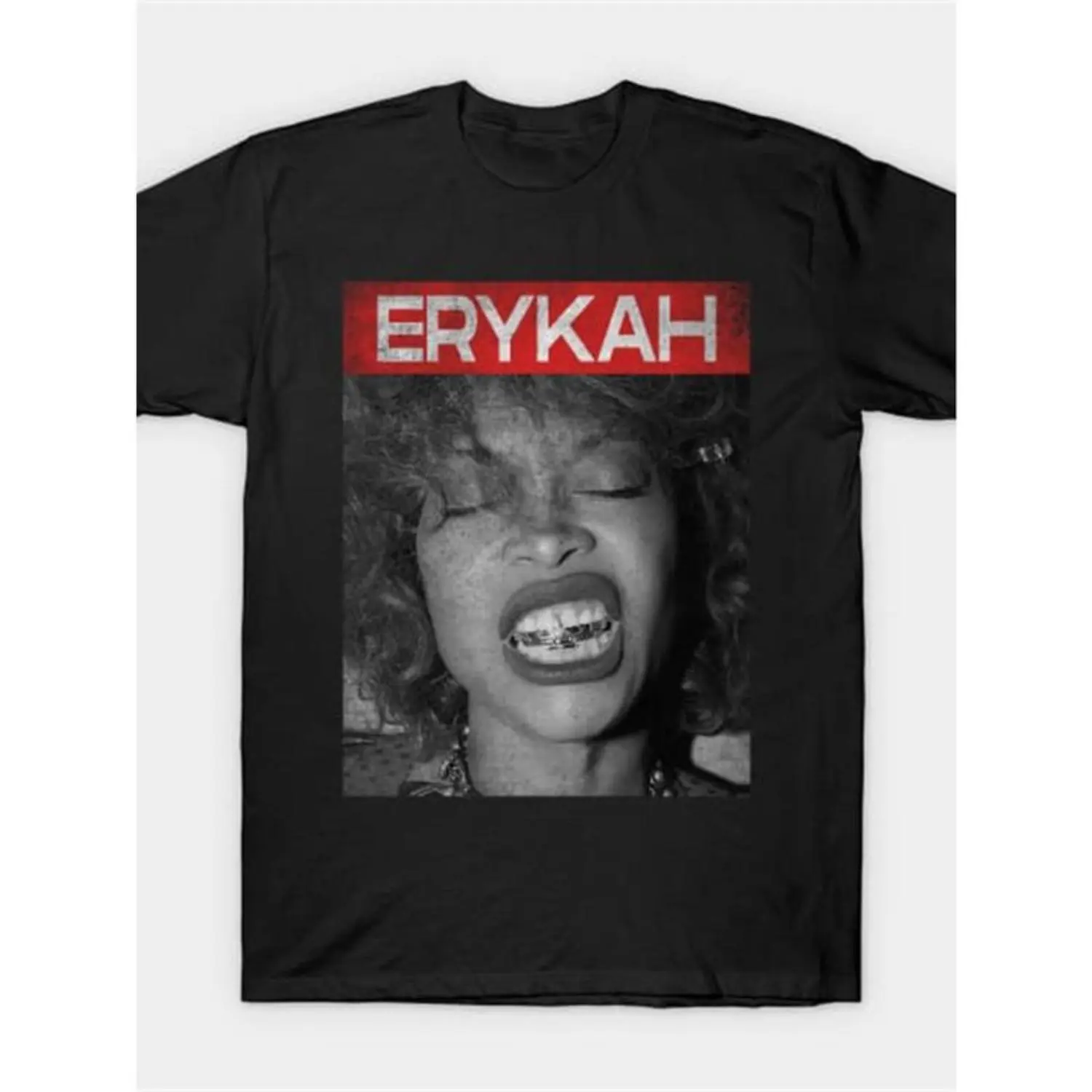 LETOLS Men's Streetwear Short-Sleeve T-Shirt, Erykah Badu Graphic Print Casual Top, Shortsleeve Menswear Tshirt Crewneck Tropical Wetsuit Tshirt Round Neck Crewneck Tropical Wetsuit