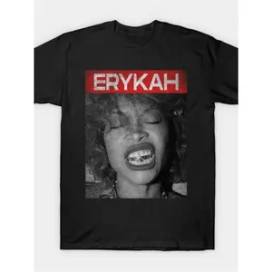 100% Cotton Casual T-Shirt Erykah Badu T Shirt Men'S Trend Graphic Print T-Shirt Tees Top Golf Gift T-Shirt For Men And Women..