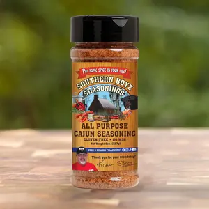 Southern Boyz Seasonings All Purpose Cajun Seasoning - Authentic Creole Spices for Meats Seafood Veggies & More Gluten Free No MSG