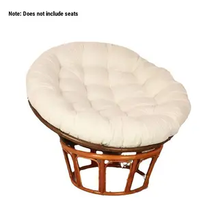 New Simple Fashion Chair Rocker Basket Seat Cushion Thickened Pad, Casual Sun Chair, Papaya Chair Round Pillow Backrest Outdoor Indoor