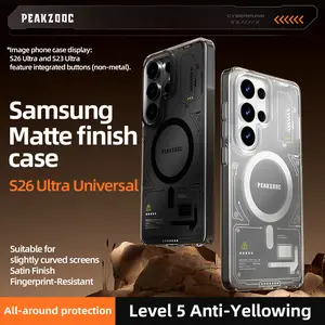 PEAKZOOC for Samsung Galaxy S26Ultra Case: Magnetic Translucent Matte Military Grade Drop Proof Protection Cell Phone Cover