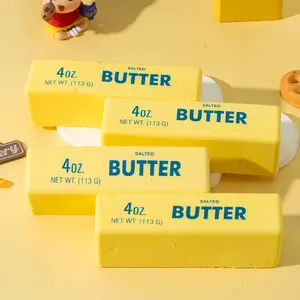 14cm butter block squishy stress relief toy, super soft with slow rebound.