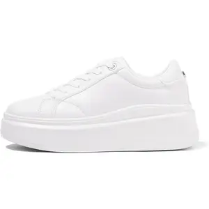 Women's Platform Fashion Sneakers Faux Leather Classic Tennis Shoes Low Top Casual Walking Shoes