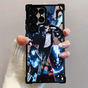Solo Level Up Hot-blooded Anime Solo Game Leveling Phone Case for iPhone 16 15 14 13 12 11 Pro Max Plus Mini XS Max Phone Case Shockproof Premium Transparent Soft Back Cover Manga for SAMSUNG Galaxy S22 S23 S24 Plus Ultra Phone Cover Men Women