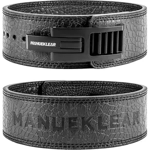 MANUEKLEAR Lifting Belt Lever for Men n, 10mm Quick Locking Lever Belt Weightlifting with Adjustable Buckle, Lever Weight Lifting Belt for Powerlifting & Deadlifts