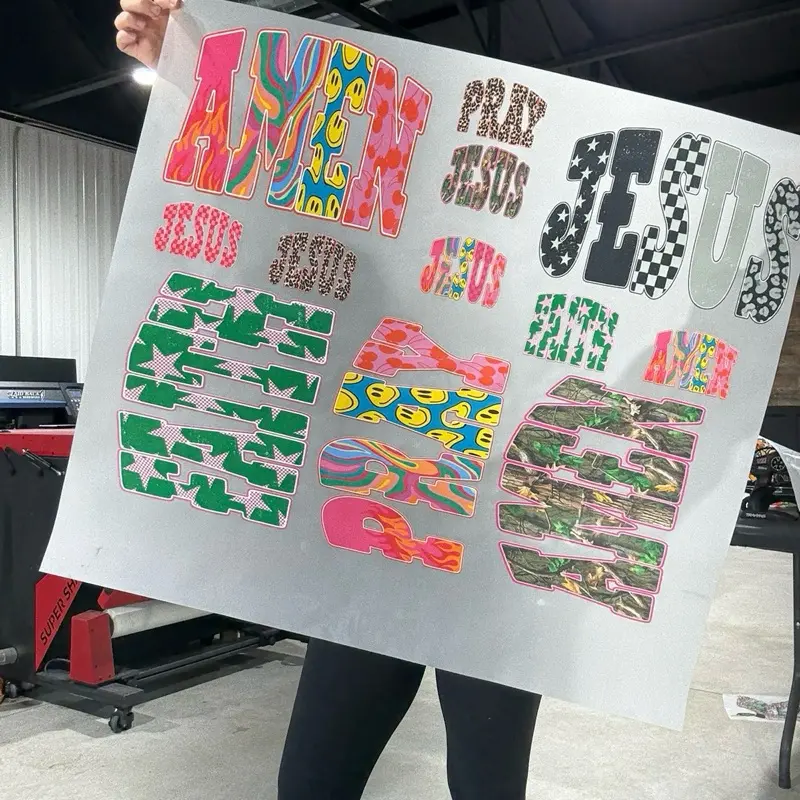 Funky Christian DTF PREMADE GANGSHEET 30"X24", DTF TRANSFERS, DTF GANGSheet