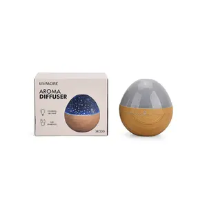 Livmore Aroma Diffuser with Colorful Light Changing and 5 Essential Oil 300ml