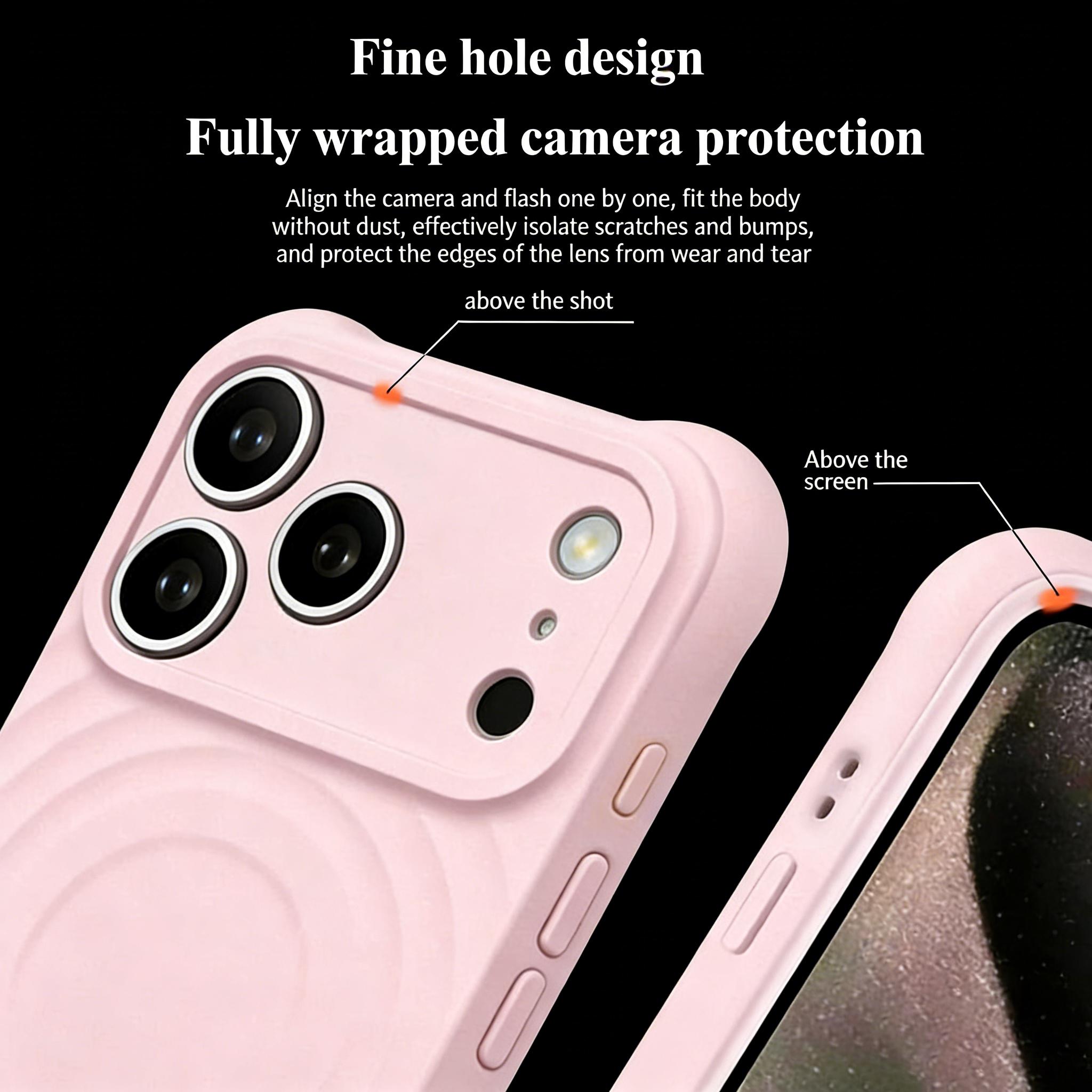MagSafe Compatible Cute iPhone Case, Military Grade Shockproof 4-Corner Anti-Drop Protective Cover Skin-Friendly Slim Case for iPhone 17 16 15 14 13 Pro Max Air