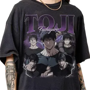 Retro 90s Vintage Toji Fushiguro Shirt, Toji Fushiguro Graphic Retro Tee, Toji Fushiguro Sweatshirt Gifts, Toji Fushiguro Jujutsu Kaisen Tee