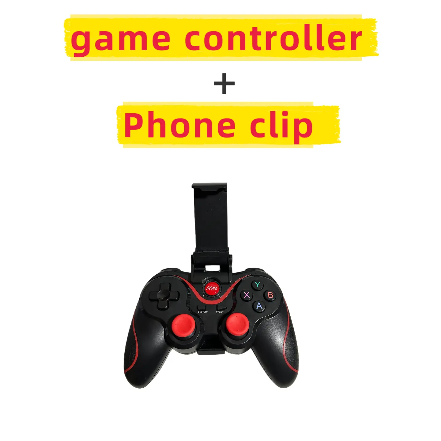 Game Controller+phone hold clip