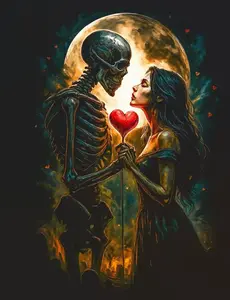 Halftone Skull Design for Black Fabric Ready to Press Heat Transfer DTF Transfer Direct to Film Heat Press Settings 300-320°F Cotton Polyester Firm Press Instructions