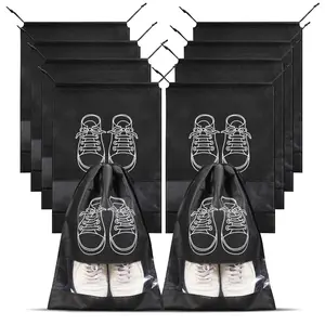 Drawstring Athletic Shoe Bag with Clear Window, Heavy Duty Sports Cleat Carrier for Soccer, Basketball & Gym Sports, Sand-Proof Waterproof Beach Gear Organizer