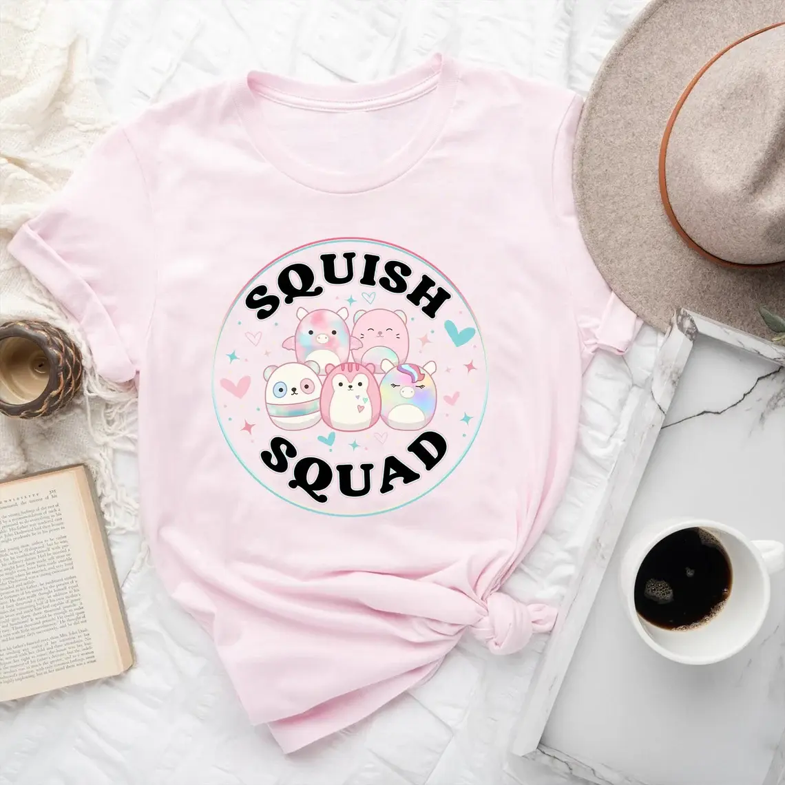 Cute Squishmallow Sweatshirt, Squish Squad Shirts, Squishmallow Squishy, Squish Mallow Lover Gift, Animal Lover Sweatshirt, Squishmallows Cotton Menswear Customized Day