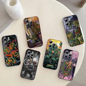 Classic Reptile Turtle Warriors Phone Case for iPhone 17 16 15 14 13 12 11 Pro Max Air, Slim Fit Shockproof Matte Soft TPU Protective Cover