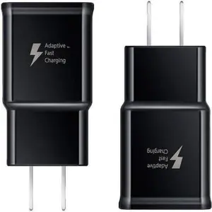 [2-Pack] Adaptive Fast Charging Rapid Quick Charge Wall Charger Compatible with  Galaxy S10/S10+/S9/S9+/S8/S8+ Note 8/Note 9 & Other Smartphones/Devices [Black]