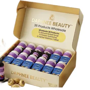 Daphnee Beauty Wholesaler Box 36 Pieces Nutritional Syrup Capsules Protein Supplement & Herbal Wellness Tablets S