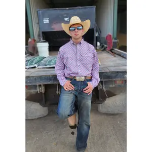 Drover Men's Western Shirt  Signature Series Performance Vent Shirt - Corral