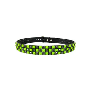 Slime Scene Checkered Belt [GREEN/BLACK]