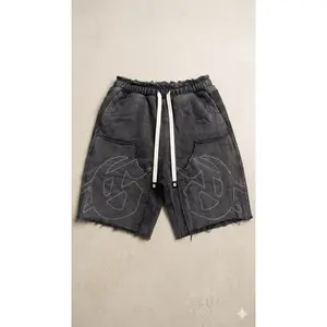 Godspeed - Carpenter Distressed Shorts -Black