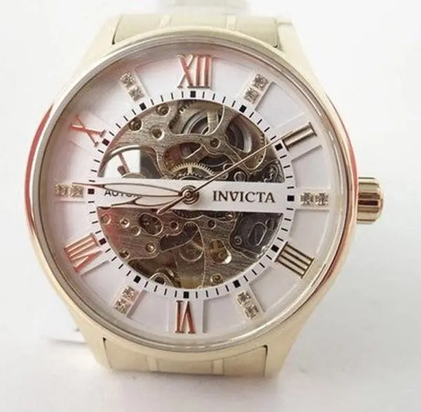 Invicta Objet D Art Skeleton 69116 Automatic Movement 40mm Gold