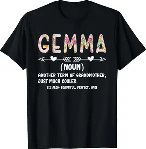 Gemma Definition Gemma Grandma Gemma Grandmother T-Shirt