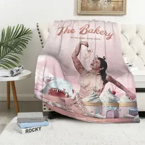 Melanie Martinez Singer Crybaby Music Album Throw Microfiber Blanket Fluffy Bed Blankets & Throws King Lid Knee Sofa Bedding Nap
