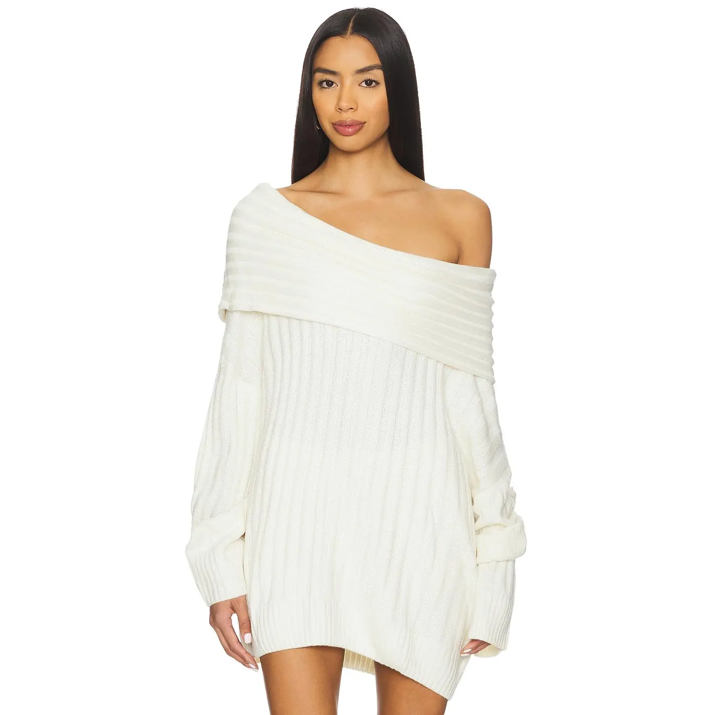 WeWoreWhat Oversized Off Shoulder Sweater in Ivory