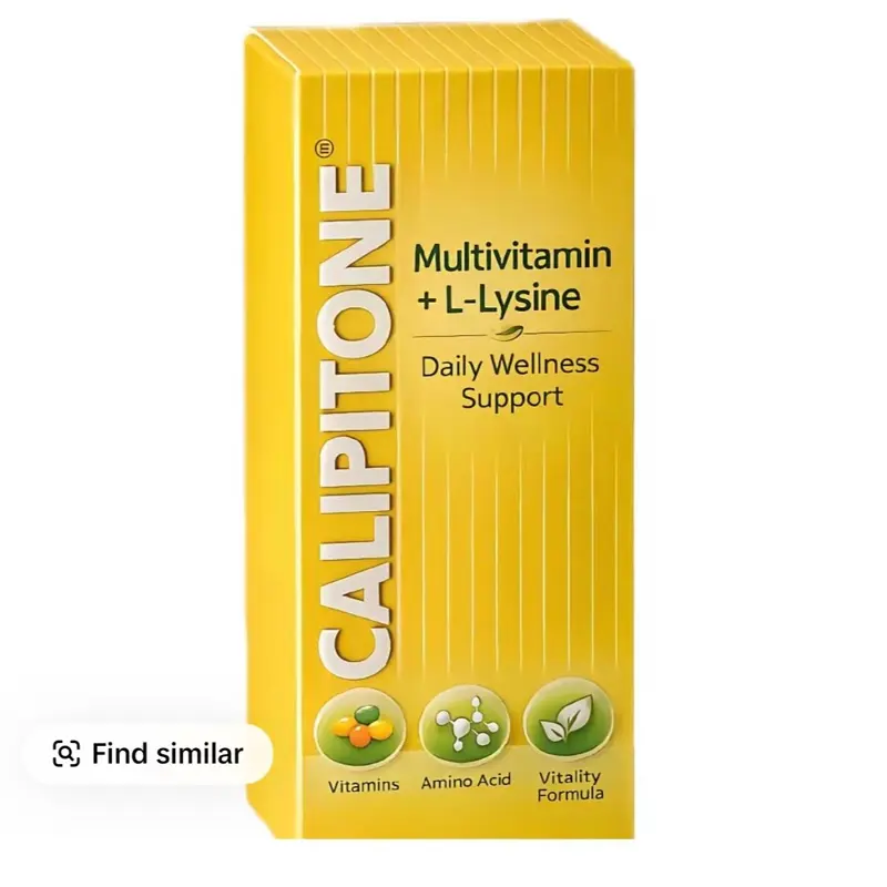Calpitone Multivitamin & L-Lysine Daily Wellness Support with Vitamin Amino Acid & Vitality Formula Dietary Suppl