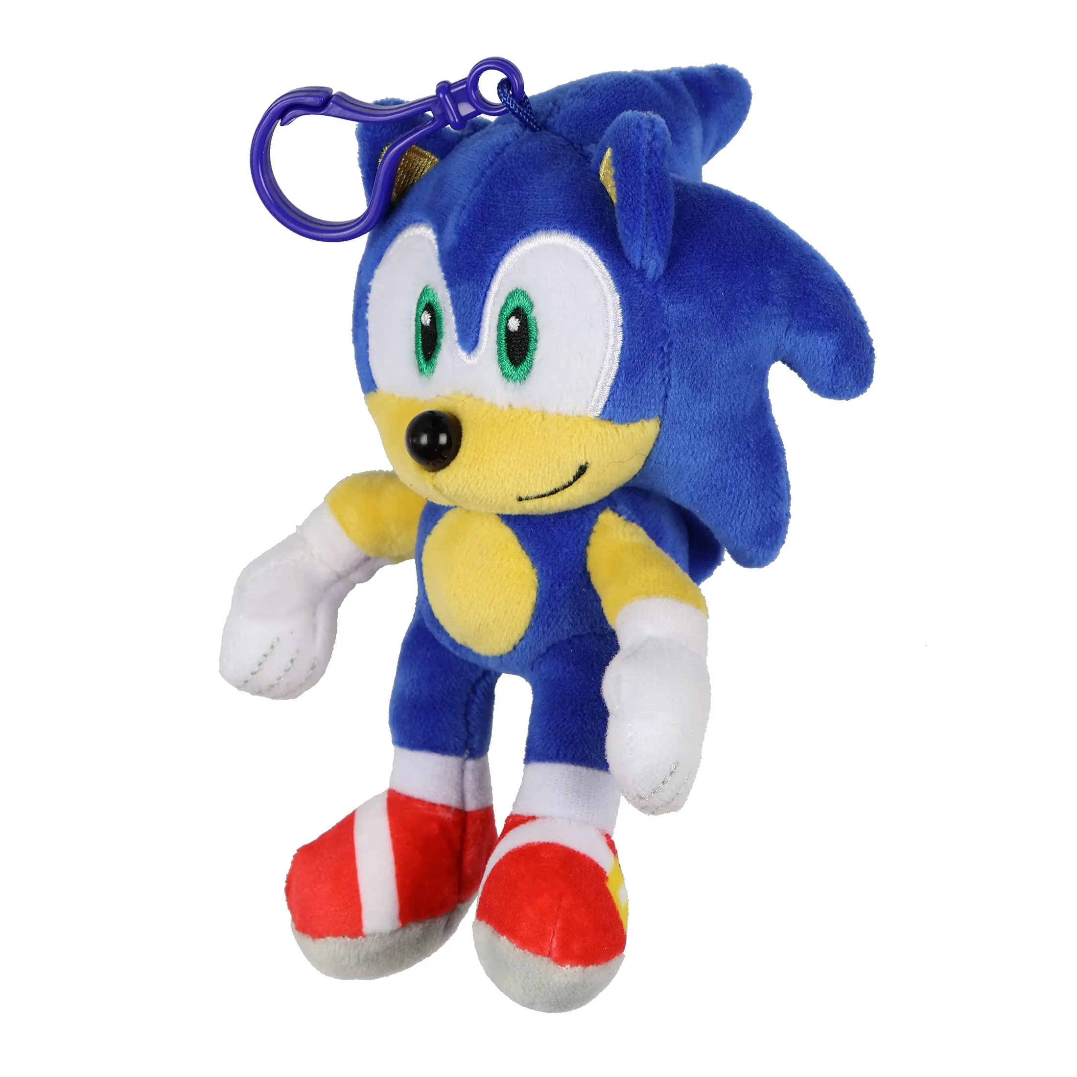 Sonic the Hedgehog Plush Keychain 4-Inch Sonic Stuffed Animal Key Ring Clip