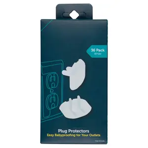 36 Count Plug Protectors for Safe & Secure Outlets - Easy Installation, Sturdy Socket Covers for Home & Office - Protect Toddlers - White