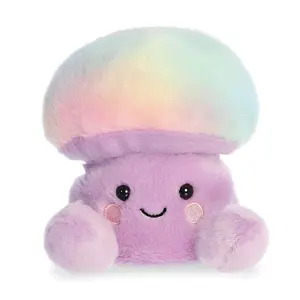 Palm Pals Adorable Lunette Mushroom 5 inch Purple Mini Soft Plush Collectable Stuffed Animal