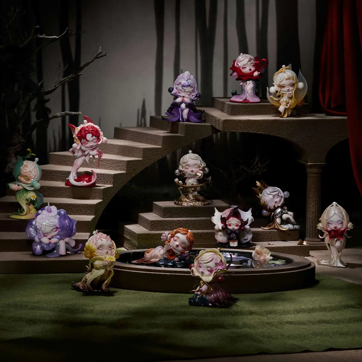 (TAP105) POP MART SKULLPANDA Petals in Four Acts Series Figures (TAP105) POP MART SKULLPANDA Petals in Four Acts Series Figures