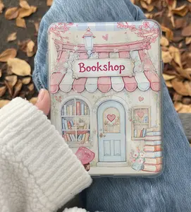 Valentines Bookshop Kindle Insert for Clear Case – Aesthetic Book Lover Decor | Cozy Reading Accessory