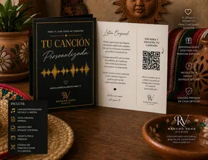 Tarjeta Personalizada con Canción Personalizada Audio y Código QR/Personalized Keepsake Card with Custom Song and QR Code