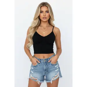 V-Neck Cami Top | Minimalist Crop Camisole 2.0