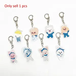 1 Piece,Skz Kpop Keychain Kawaii Cute Sleepwear Baby Design, Car Decor Bag Charm, Home Decoration Accessories, Hwanghyun Felix Bangchan Changbin Han Seungmin in Leehnow