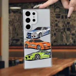 Stylish And Creative Sports Car Design Phone Case, Compatible with Samsung And Galaxy Models Including The New S23/S23PLUS/S23ULTRA/S23FE/S22ULTRA/S22PLUS/S22/S24/S24Ultra/S24Plus. Ideal Gifts for Smartphone Cellphone Screen Protector Casing