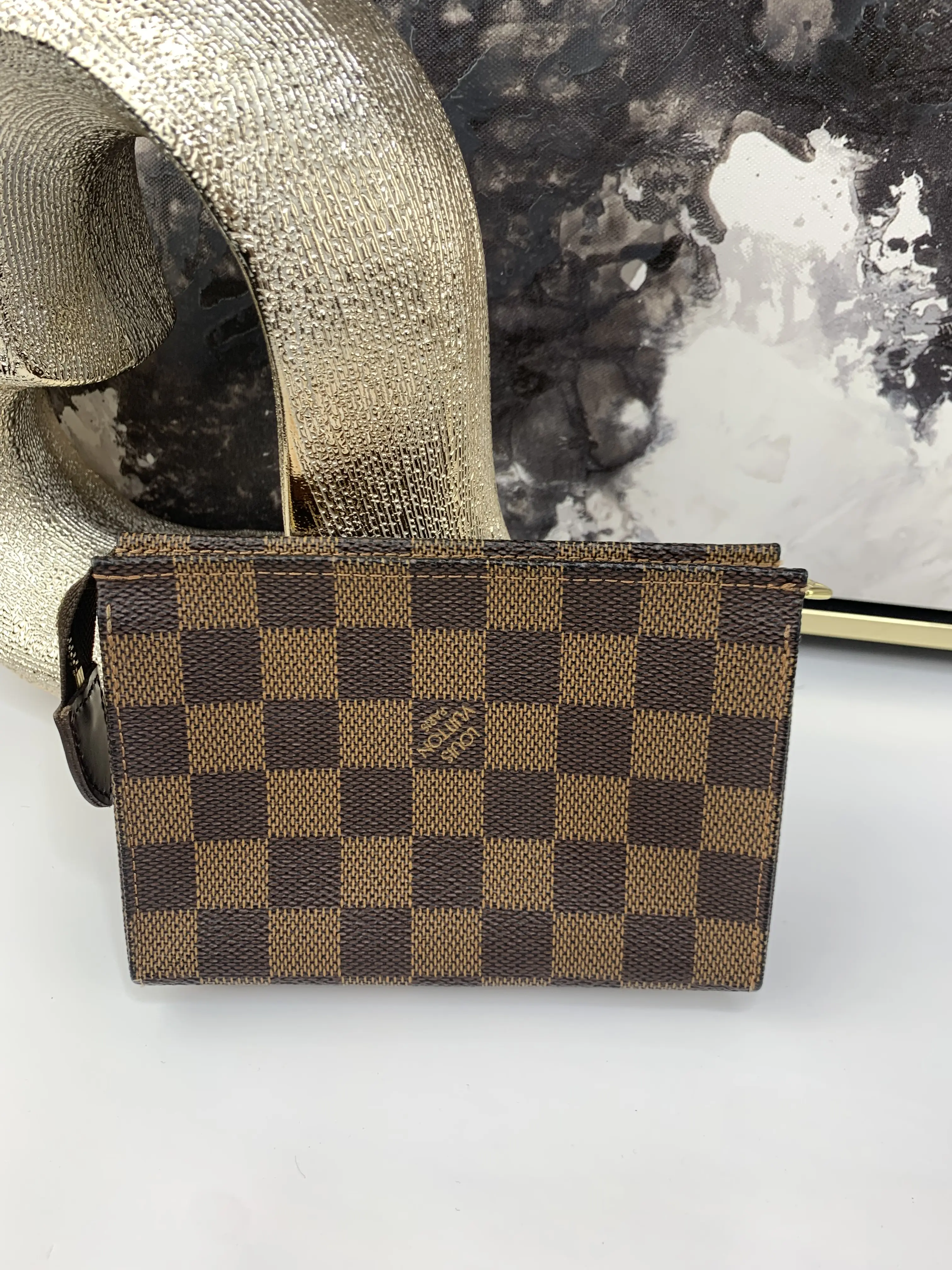 Pre-owned Louis Vuitton canvas Toiletry Bags Toiletry 15 Cosmetic Pouch